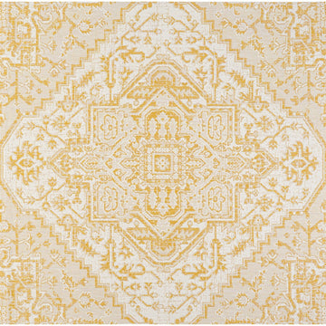 Estrella Bohemian Medallion Textured Weave Indoor/outdoor Square Rug